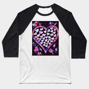 Candy Hearts Baseball T-Shirt